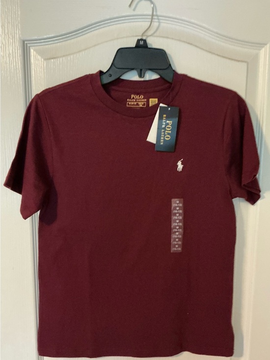 Polo Ralph Lauren Other - NWT Polo by Ralph Lauren Kid’s Burgundy Short Sleeve T-Shirt Size Medium (10-12)